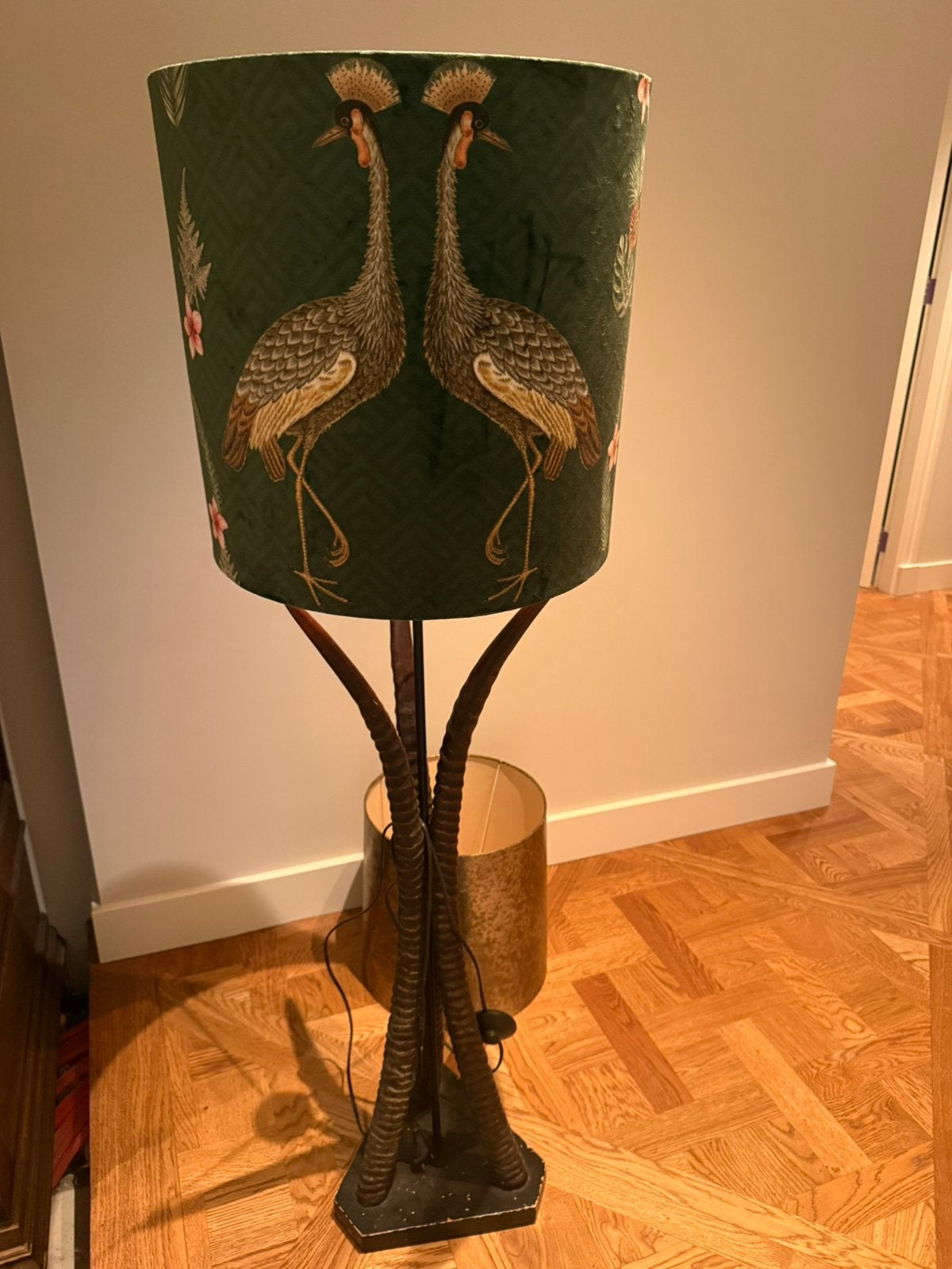 Africa lamp, Huis en Inrichting, Lampen | Lampenkappen, Ophalen, Zo goed als nieuw
