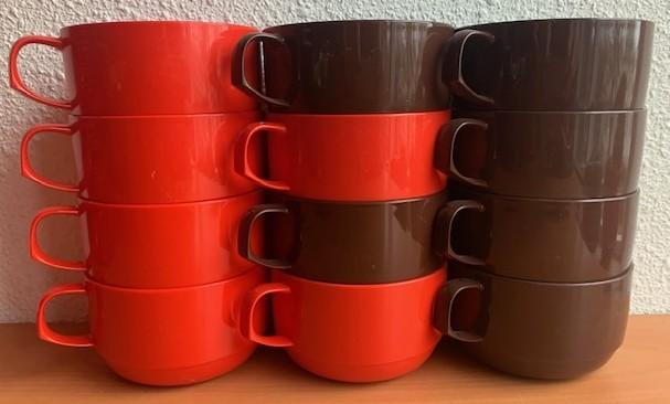 Mepal 4x soepkom 418 (retro/vintage), Lochem, Ophalen of Verzenden, Zo goed als nieuw, Mepal