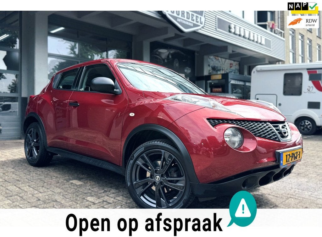 Nissan Juke 1.6 Visia Eco | AIRCO | TREKHAAK | ELEK.RAMEN |, Auto's, Nissan, Voorwielaandrijving, Euro 5, 4 cilinders, 49 €/maand