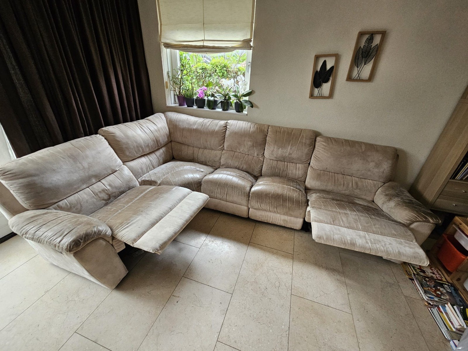 Gratis af te halen: Modulair bankstel (Enka), Ophalen, Gebruikt, 100 tot 125 cm, Hoekbank