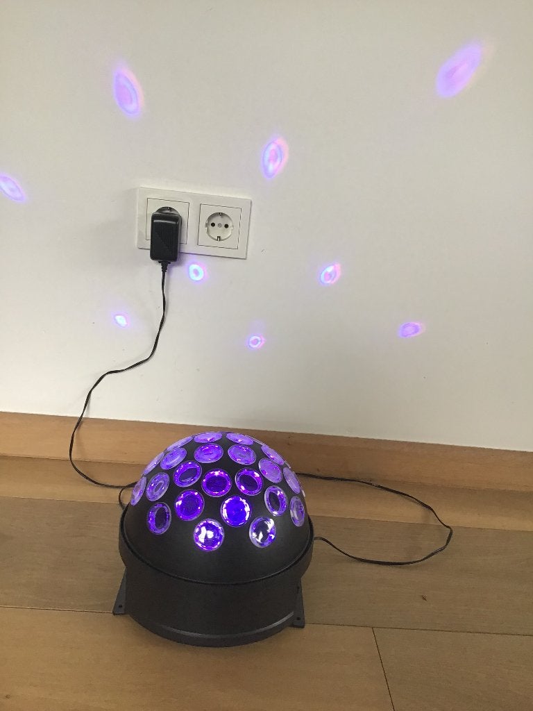 HQ Power led Discolicht discobol met veel gekleurd licht, Ophalen, Gebruikt, Discobol, Kleur