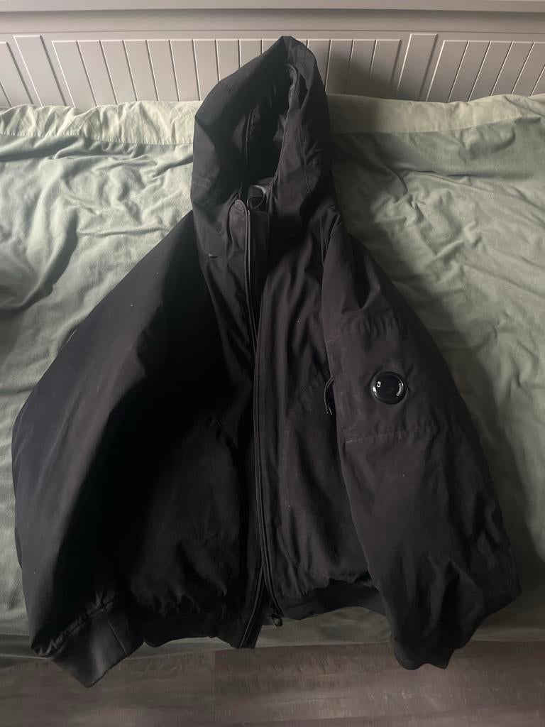 Zwarte CP Company jas, Kleding | Heren, Jassen | Winter, Ophalen of Verzenden, Gedragen, Overige maten, Zwart