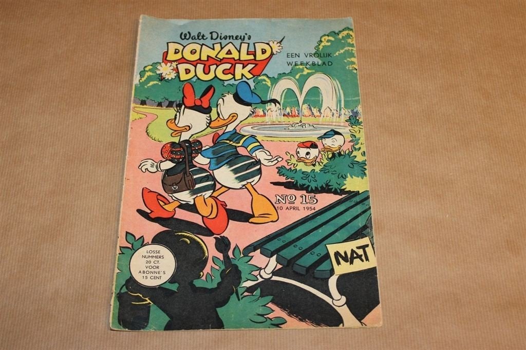 Donald Duck - No. 15 - 1954, Eén stripboek, Ophalen of Verzenden, Gelezen