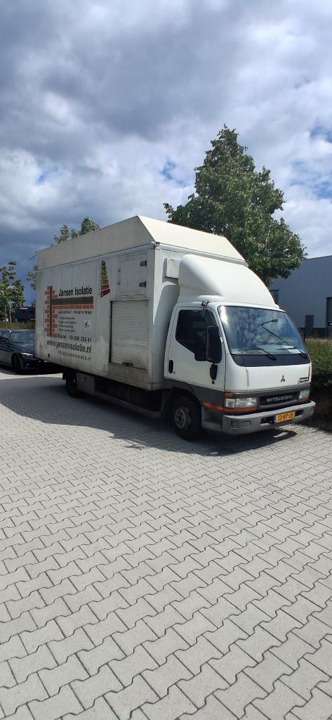 Mitsubishi Canter Fb634 2004, 4 cilinders, Wit, Bedrijf, Grijs