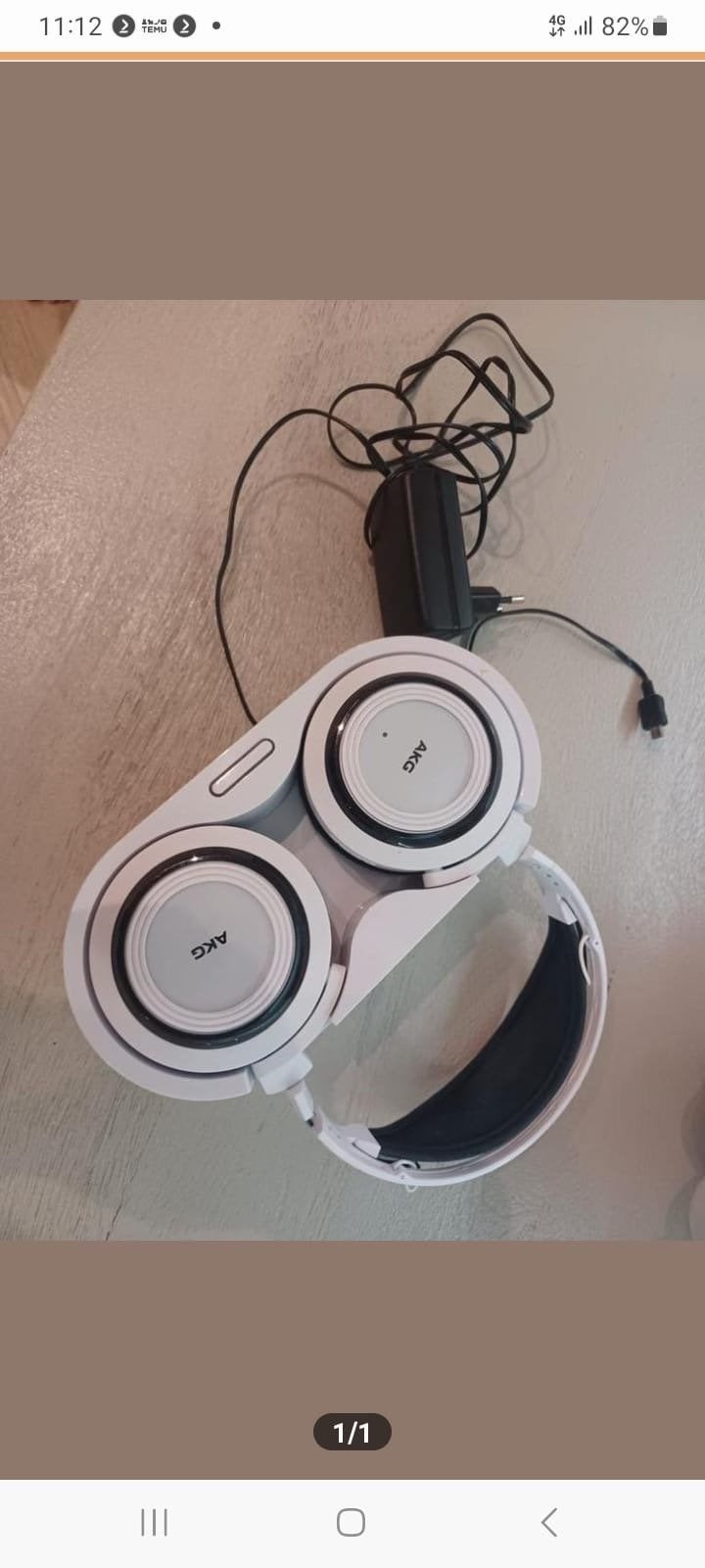 AKG Hoofdtelefoon - Wit - Bedraad, Ophalen, Gebruikt, Overige merken