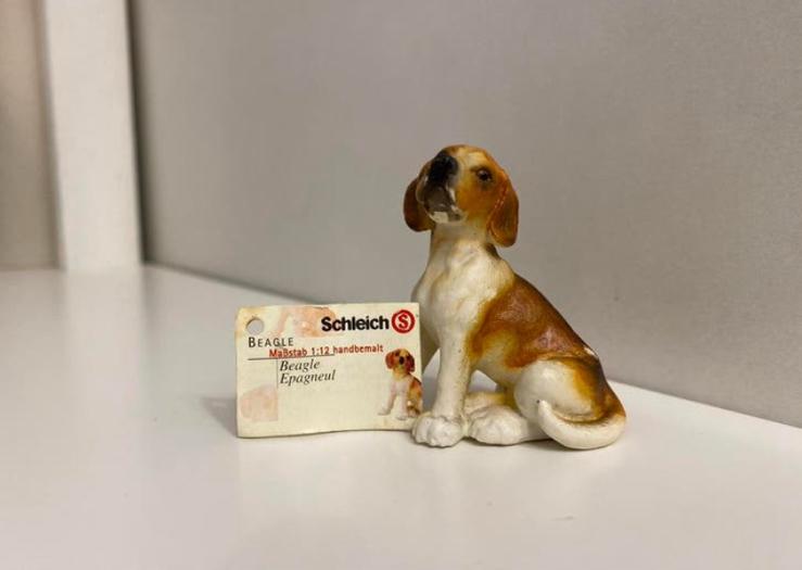 Schleich Beagle 16302 ~ 10b, Ophalen of Verzenden, Zo goed als nieuw, Hond of Kat, Beeldje of Figuurtje