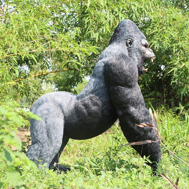 Silverback Male Gorilla beeld - Hoogte 157 cm, Ophalen, Nieuw, Overige typen