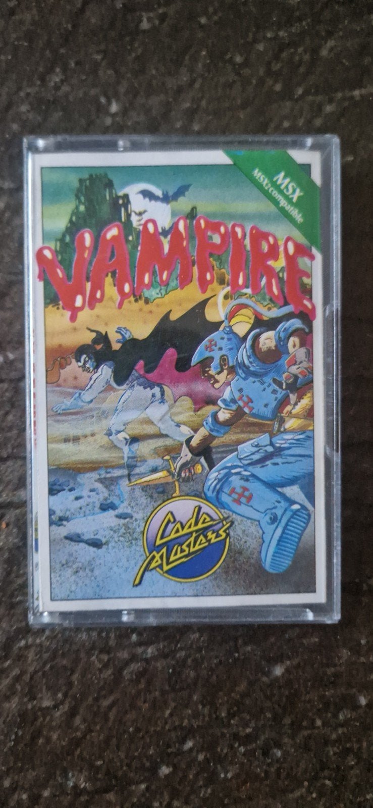 MSX Cassette Spel: Vampire (1986) - Retro Gaming Klassieker, Avontuur en Actie, Gebruikt, 1 speler, Ophalen of Verzenden