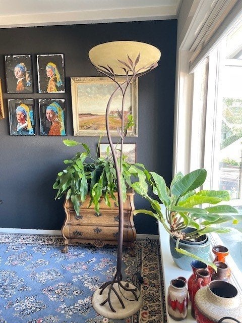 Selency Olivia de Banci vloerlamp vintage retro staande lamp, Ophalen, #selency #vintage #retro, 150 tot 200 cm, Glas