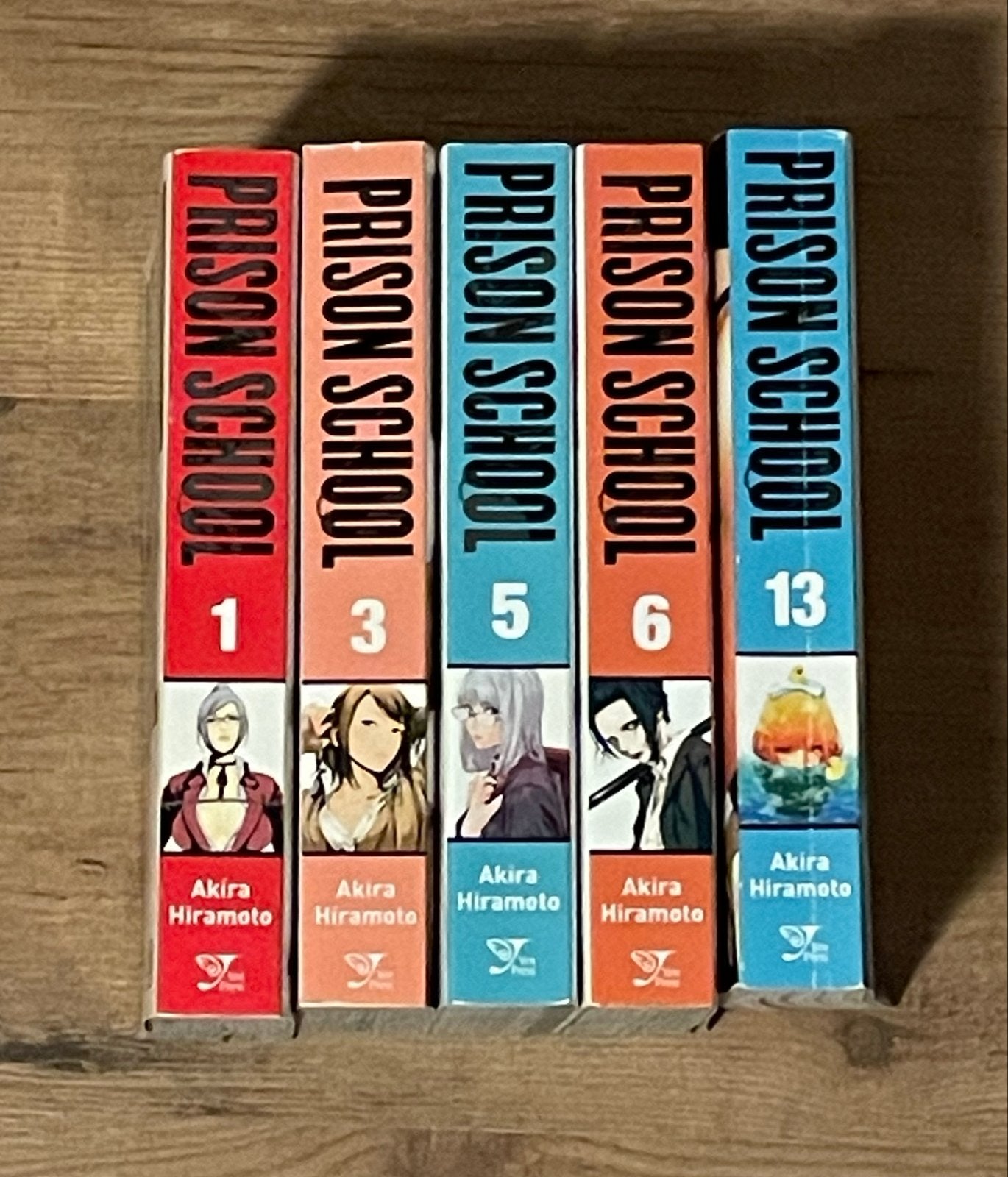 Prison School Manga - Deel 1, 3, 5, 6, 13 (Akira Hiramoto), Boeken, Meerdere stripboeken, Ophalen of Verzenden, Nieuw