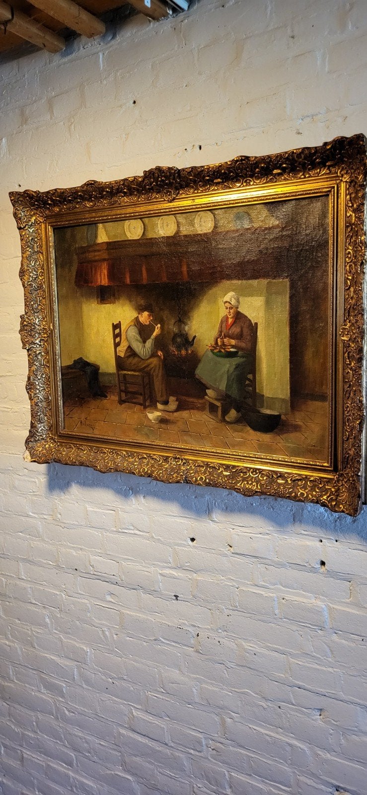 Authentiek schilderij, H v Langen., Ophalen