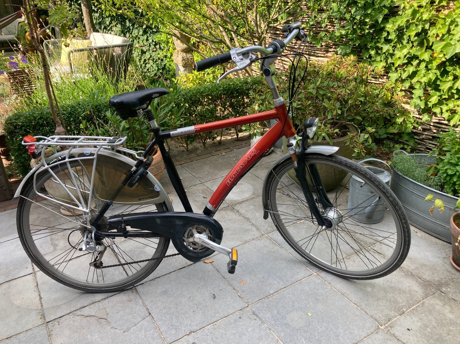 Herenfiets Batavus, framemaat 52 met 21 versnellingen, Ophalen, Gebruikt, Versnellingen, Batavus