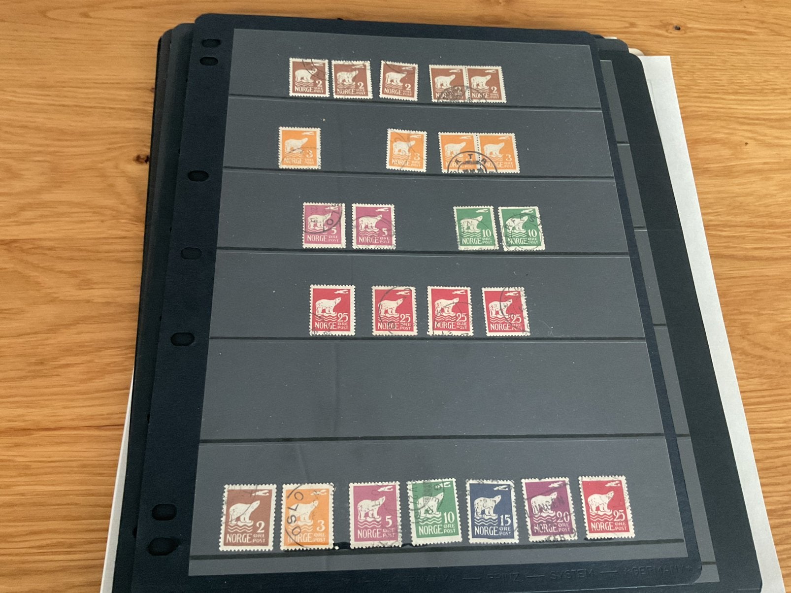 Partij Noorwegen op bladen, Ophalen of Verzenden, Buitenland