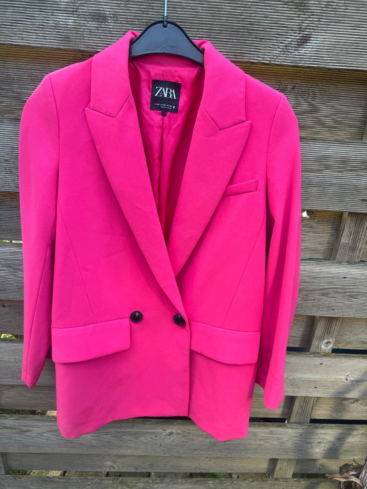 Zara roze blazer maat XS, Kleding | Dames, Ophalen of Verzenden, Zo goed als nieuw, Jasje, Roze