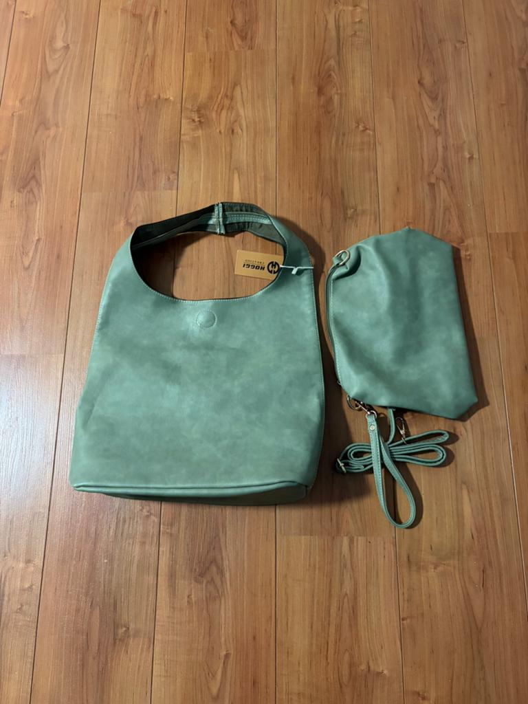Nieuwe Shopper / schoudertas met binnentas / crossbody, Ophalen of Verzenden, Nieuw, Groen, Shopper