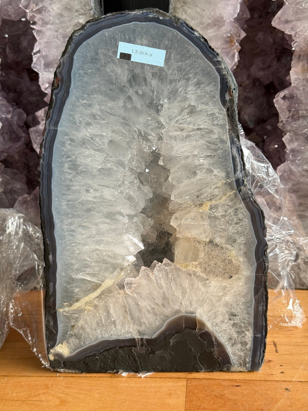 Prachtige Agaat Geode, Verzamelen, Mineralen en Fossielen, Ophalen of Verzenden, Mineraal