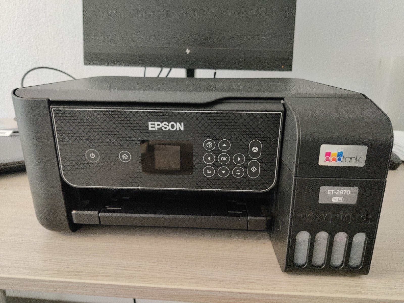 Epson EcoTank ET-2870 All-in-One Printer met Wi-Fi, Ophalen, All-in-one, Draadloos, Zo goed als nieuw