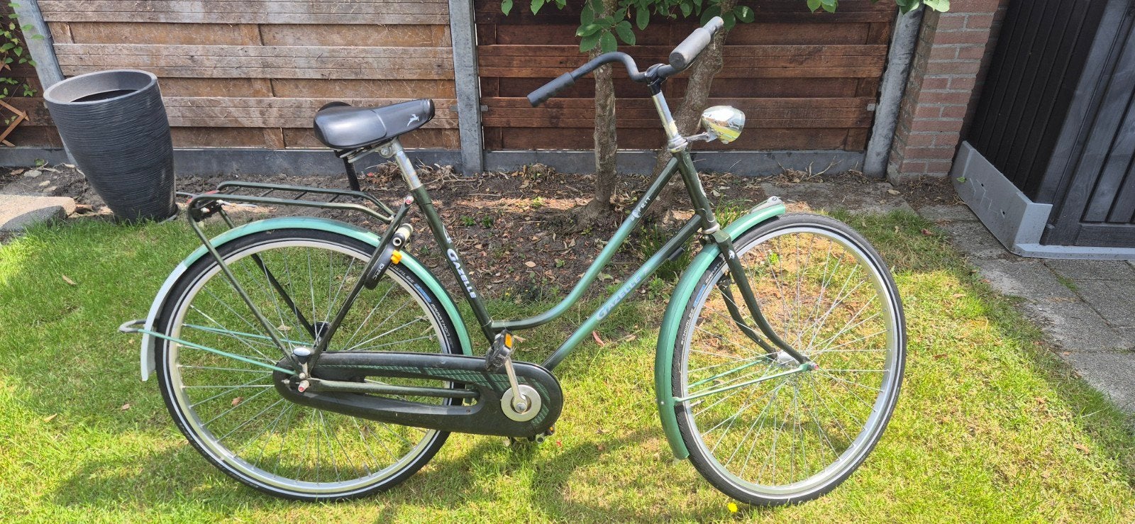 Gazelle Esprit damesfiets - Groen, Fietsen en Brommers, Fietsen | Dames | Damesfietsen, Ophalen, Velgrem, Gazelle, 53 tot 56 cm