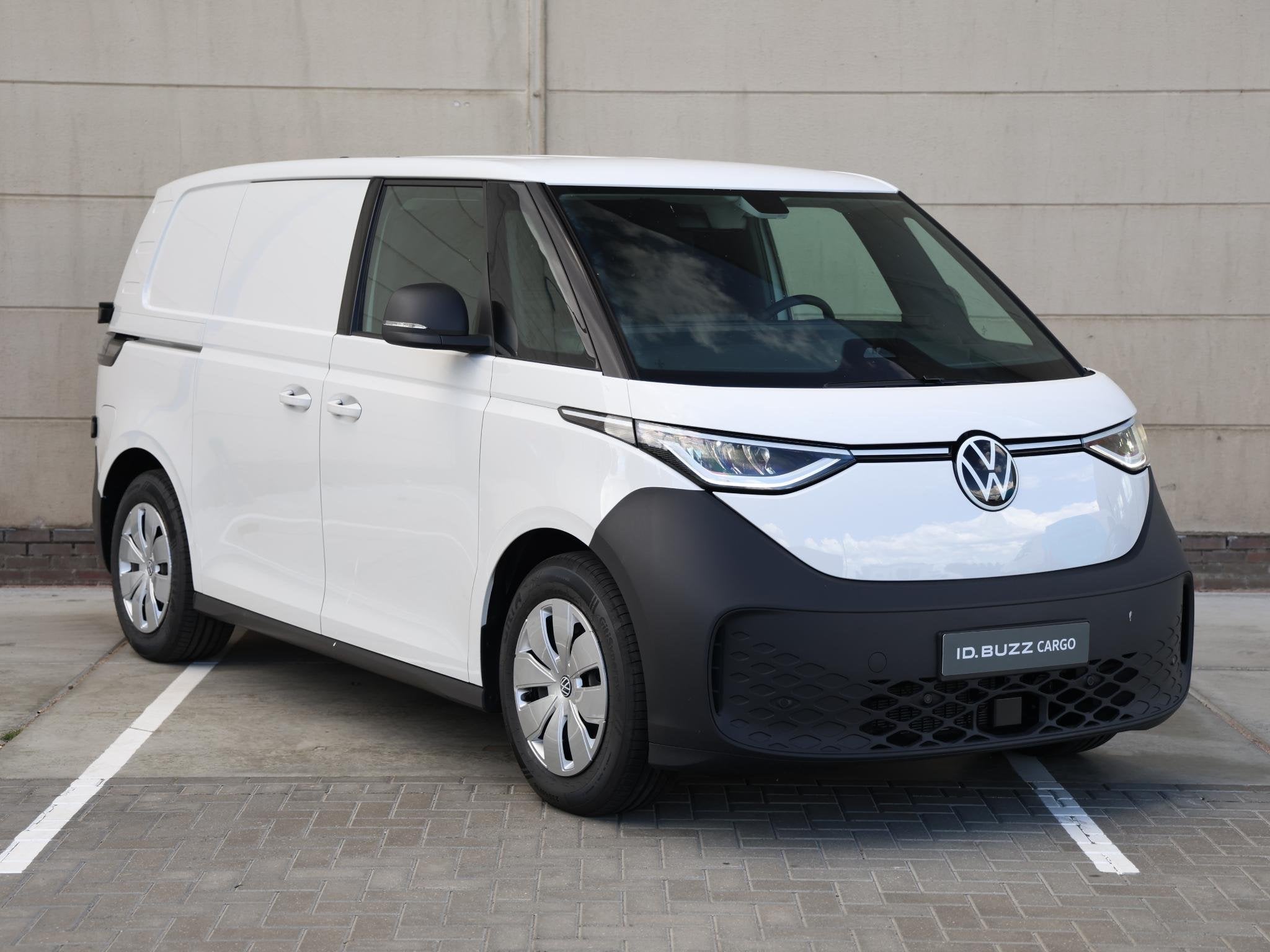 Volkswagen ID. Buzz Cargo Economy Limited Edition Elektromot, Auto's, Automaat, Zwart, Volkswagen, Multifunctioneel stuurwiel