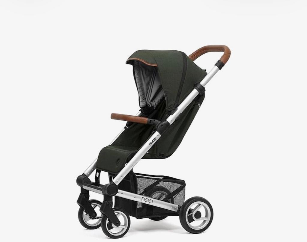 Mutsy Nexo kinderwagen/buggy groen, Verstelbare duwstang, Zo goed als nieuw, Mutsy, Ophalen