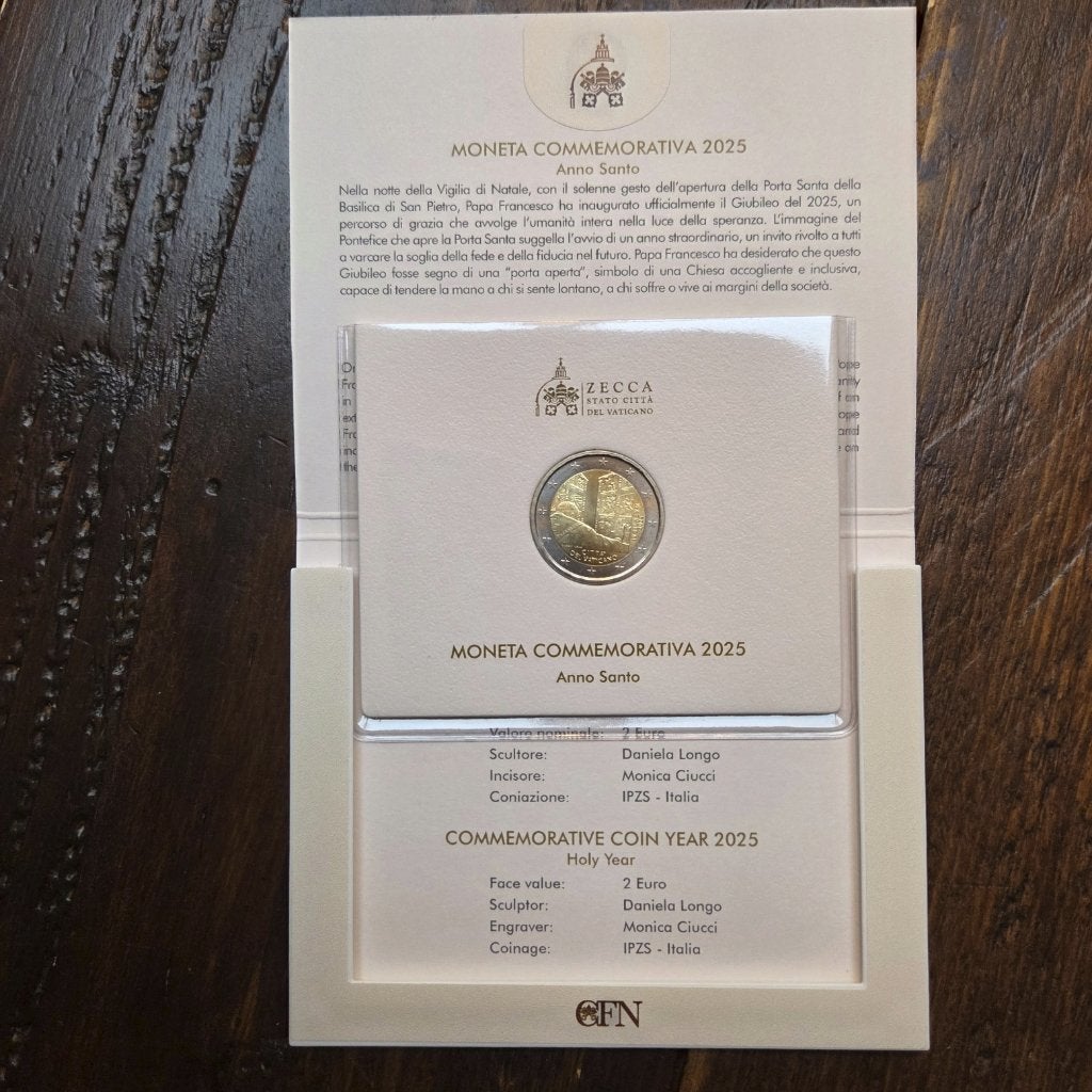 Vaticaanstad 2025: Jubeljaar, Ophalen of Verzenden, Vaticaanstad, 2 euro, Losse munt