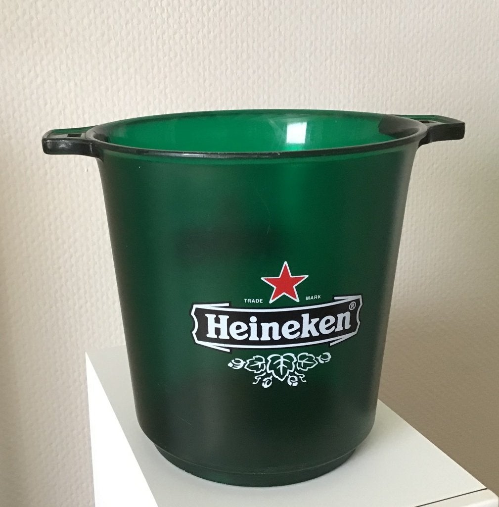 Heineken koelemmer/ ijsemmer en CD-mapje, Ophalen of Verzenden, Gebruikt, Overige typen, Heineken