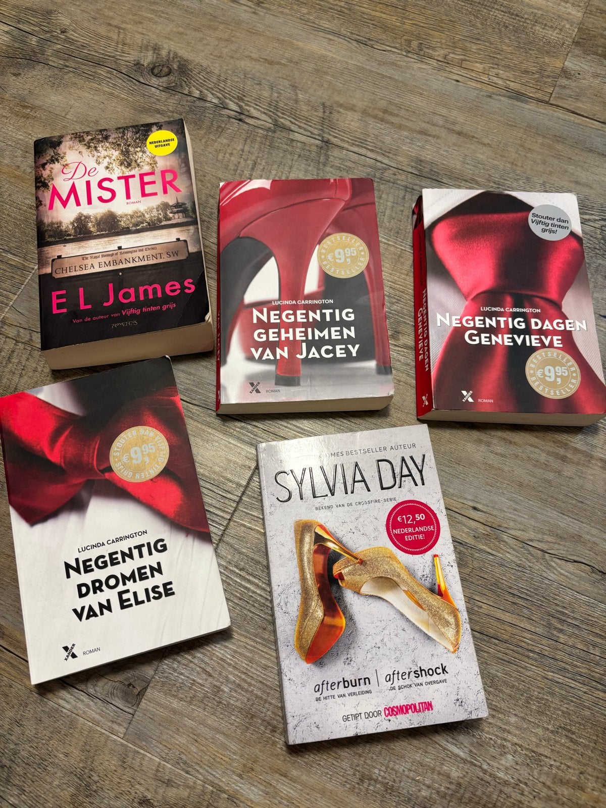 5 Erotische Romans: E.L. James, Lucinda Carrington, Sylvia D, Boeken, Ophalen of Verzenden, Gelezen, Nederland