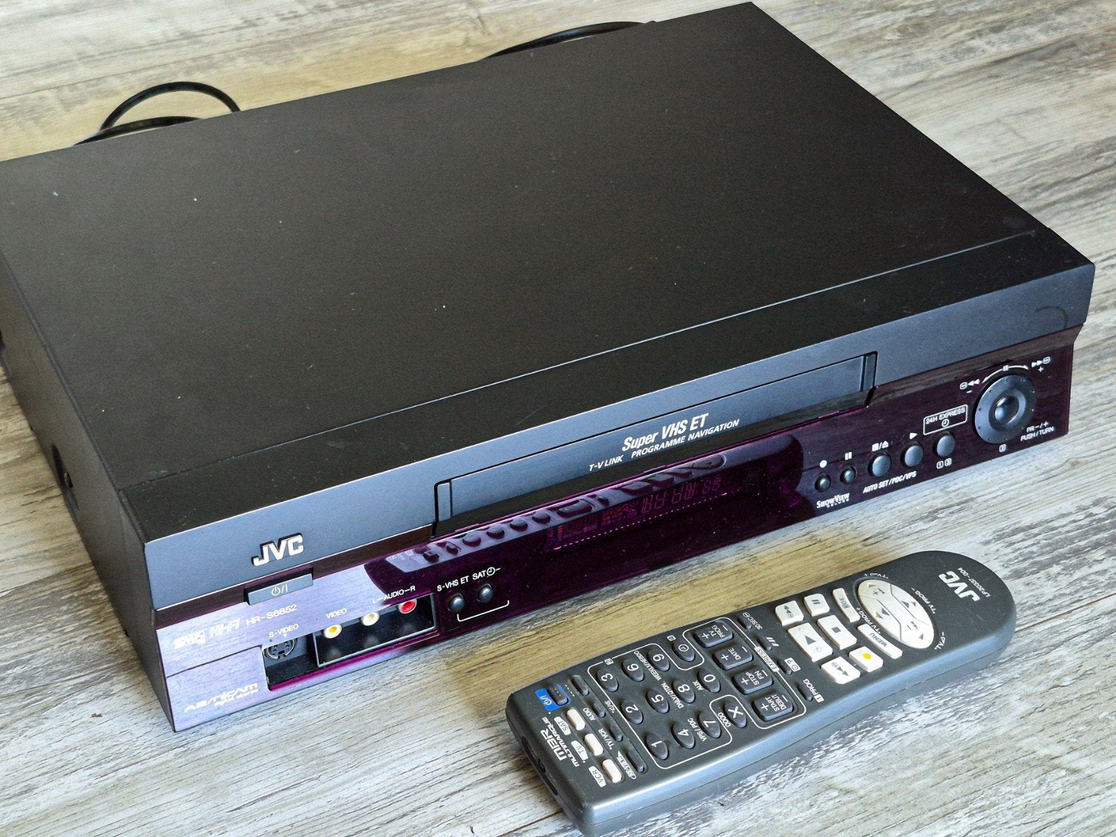 JVC HR-S6852 super VHS ET videorecorder, Audio, Tv en Foto, Videospelers, Ophalen, Gebruikt, VHS-speler of -recorder