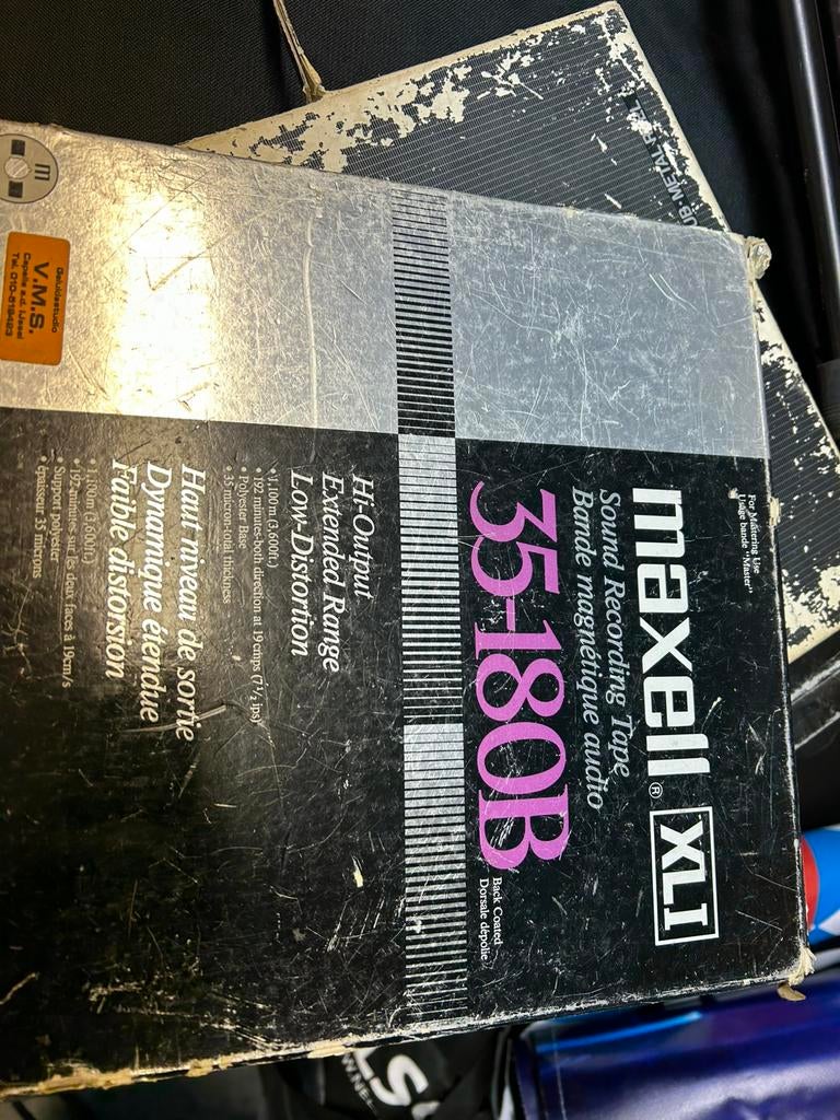 Maxell bandrecorder tape ( grote spoel )3x zie foto’s, Audio, Tv en Foto, Bandrecorders, Ophalen, Onderdeel