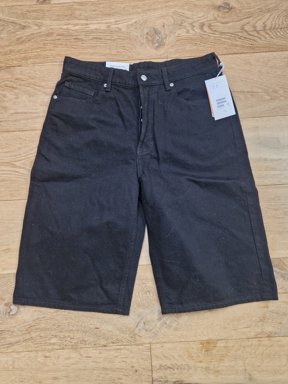zwarte jeans jort nieuw maat 42 h&m baggy bermuda short, Kleding | Dames, Kort, Zwart, Maat 42/44 (L), Nieuw