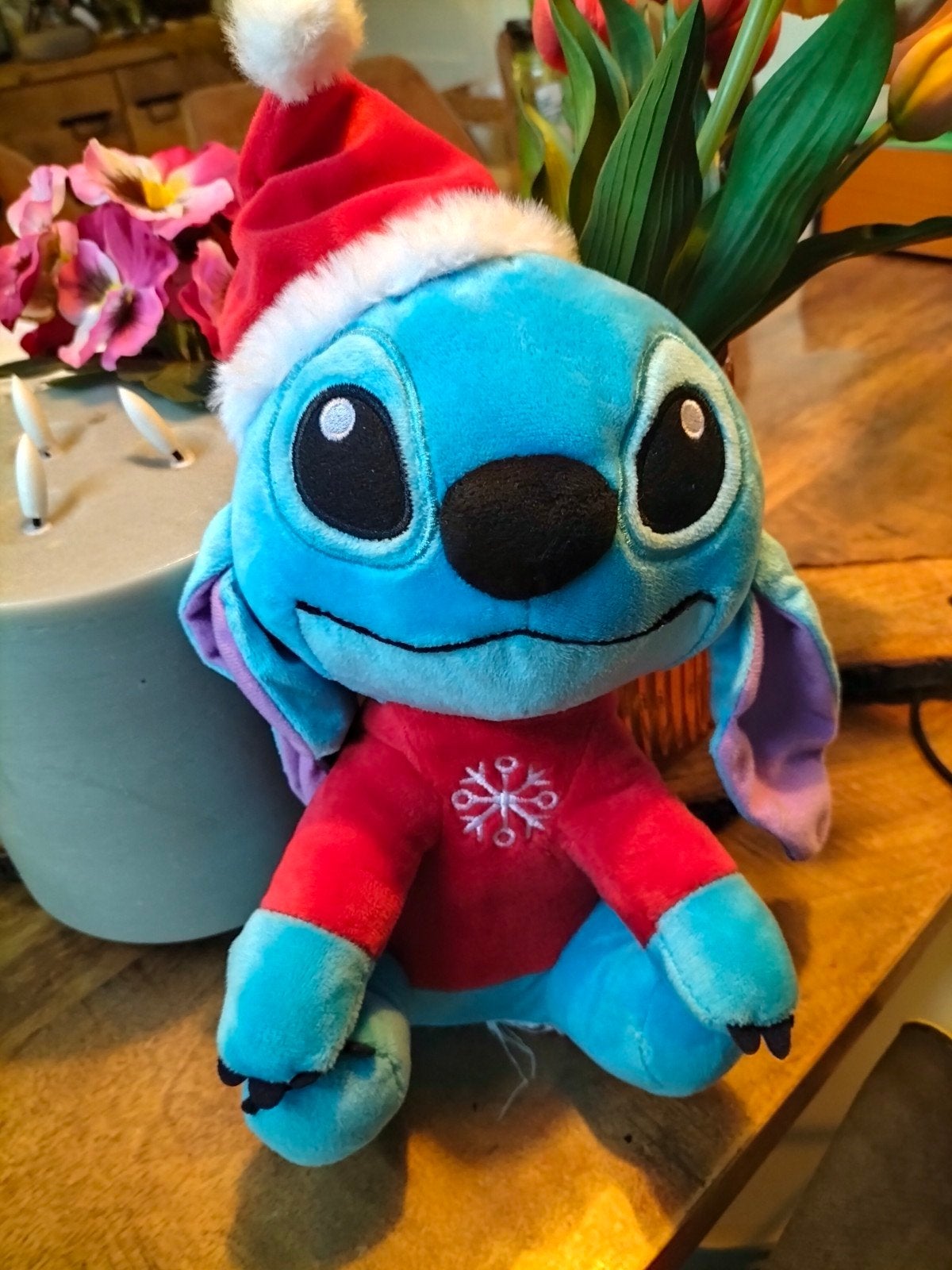 knuffel Stitch Kerst, Ophalen of Verzenden, Gebruikt, Overige typen