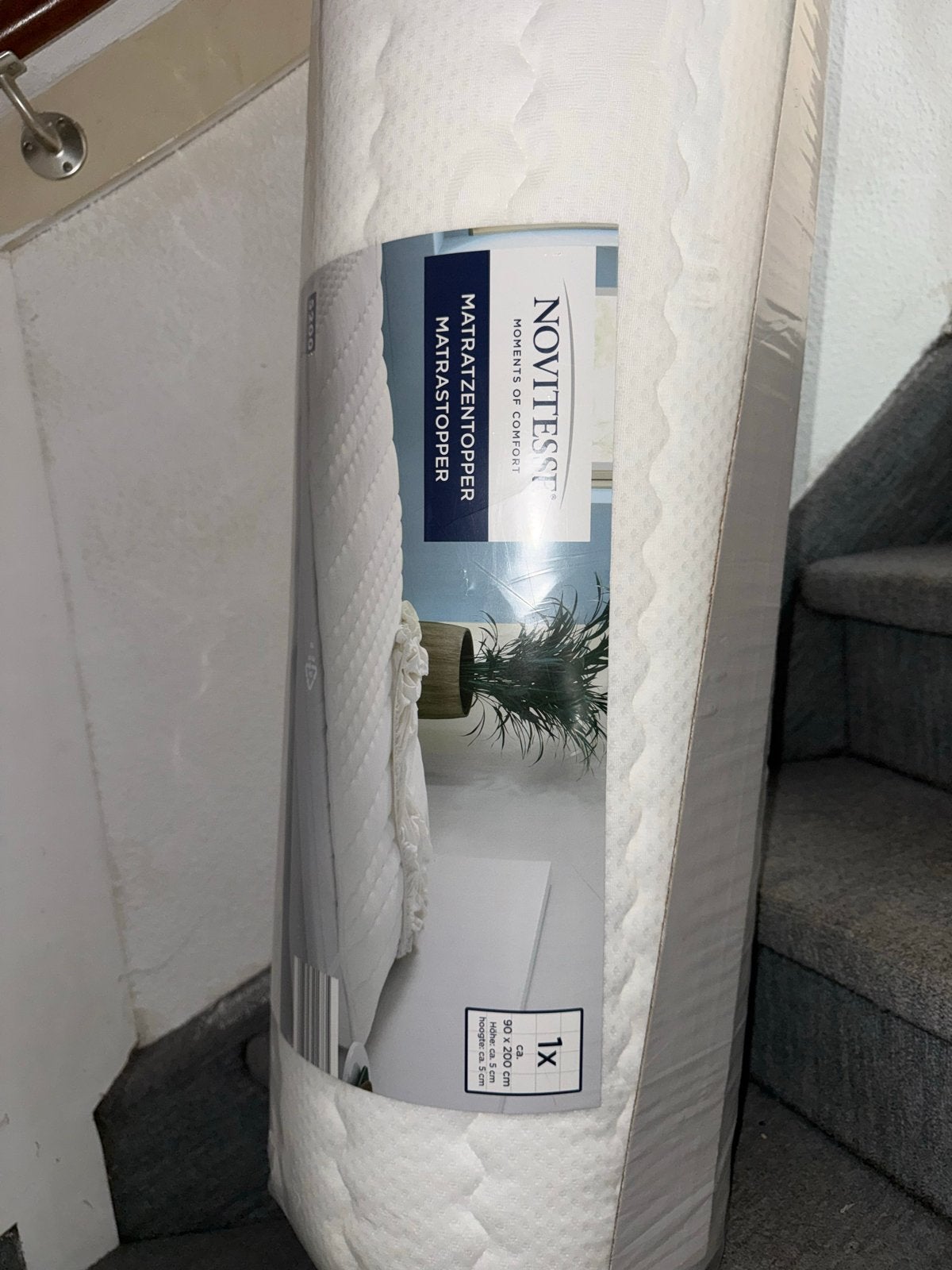 Nieuwe Novitesse Matrastopper 90x200 cm, Ophalen, 90 cm, Eenpersoons, Nieuw