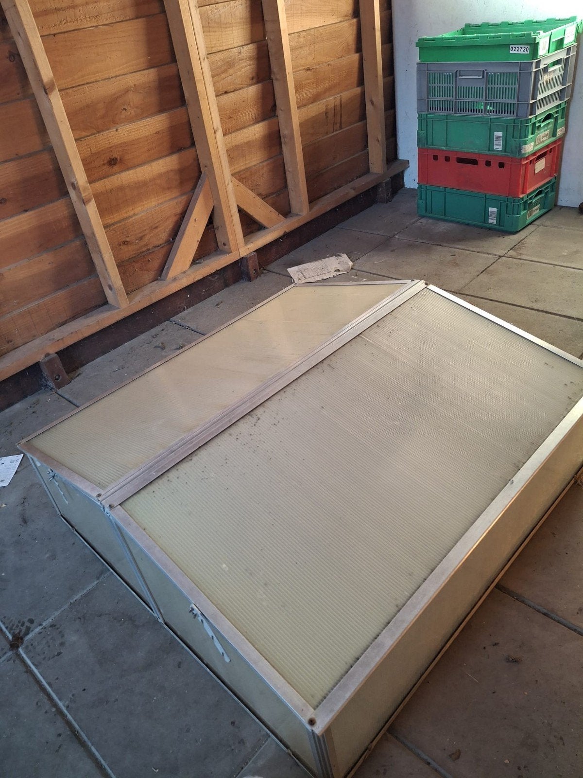 Kweekbak / Koude bak met aluminium frame, Ophalen, Kweekkas, Aluminium, Polycarbonaat