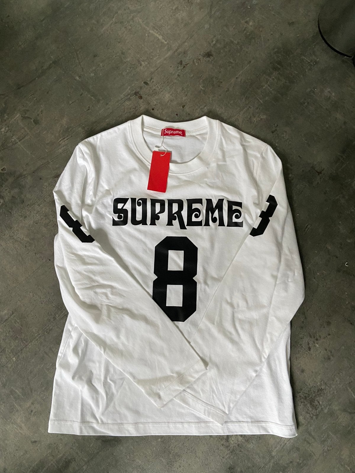 Supreme Longsleeve T-shirt Wit Maat M, Kleding | Heren, Ophalen of Verzenden, Nieuw, Maat 48/50 (M), Wit