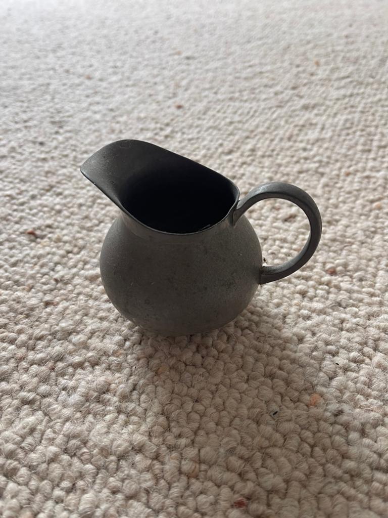 Antieke tinnen melkkan / roomkan, Antiek en Kunst, Ophalen of Verzenden