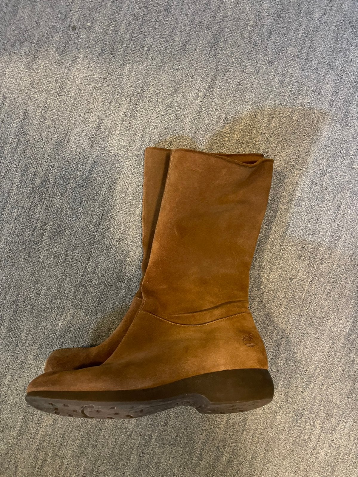 Halfhoge Timberland laarzen maat 38,5, Ophalen, Gedragen, Bruin, Lage of Enkellaarzen
