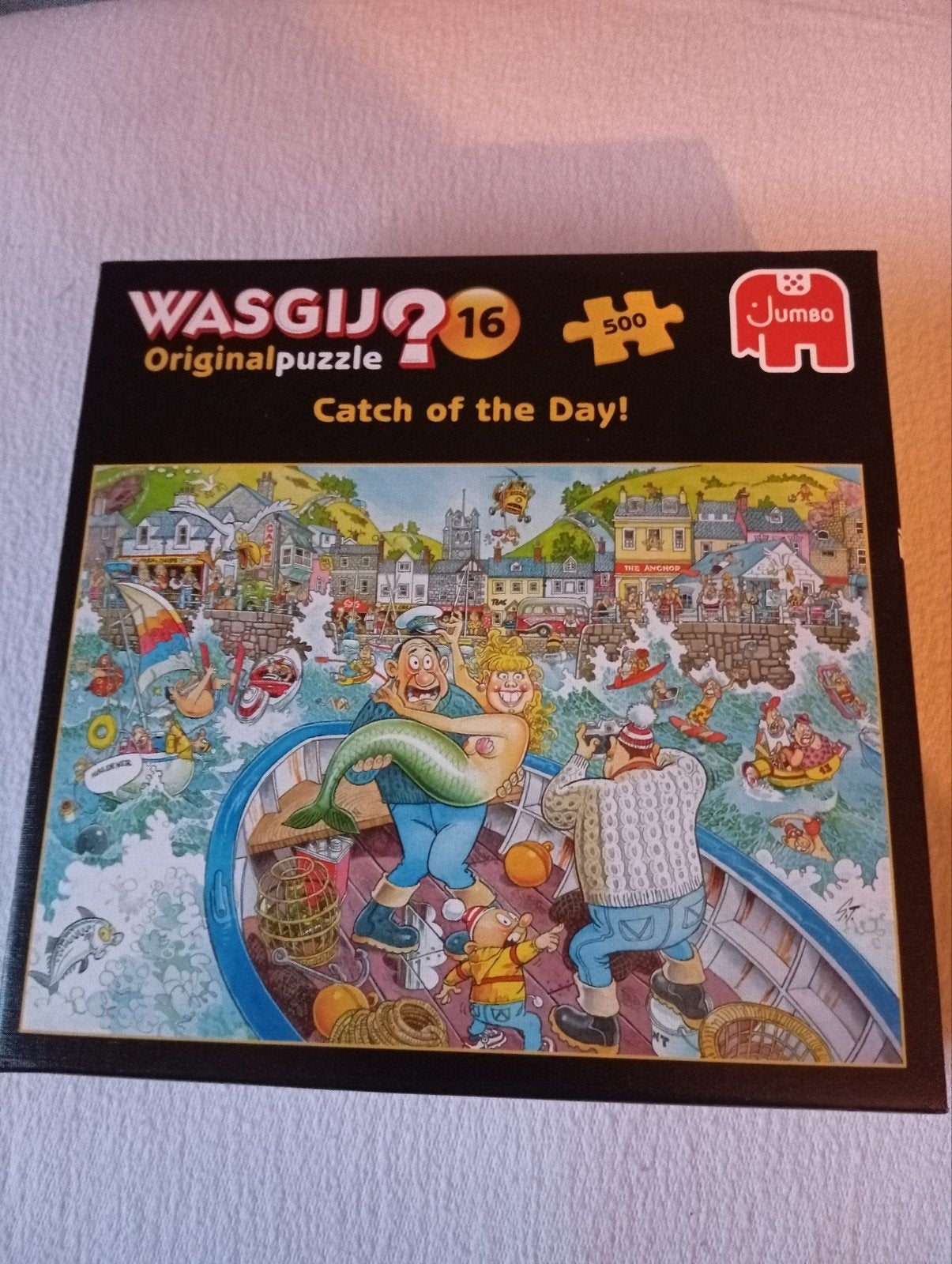 Wasgij Original 16: Catch of the Day! 500 stukjes compleet, Ophalen of Verzenden