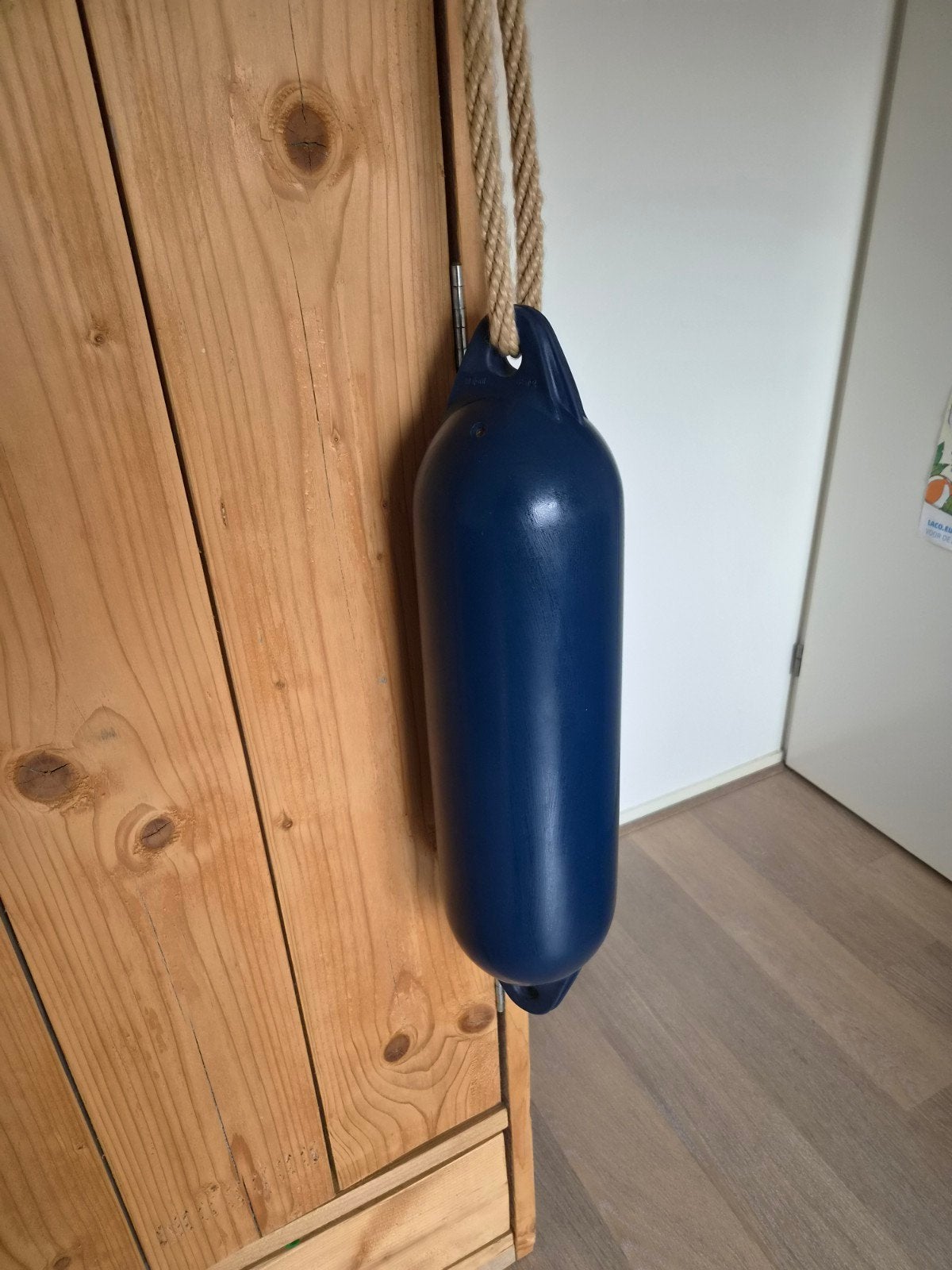 Blauwe stootwil met touw, Watersport en Boten, Ophalen of Verzenden, Zo goed als nieuw, Overige typen