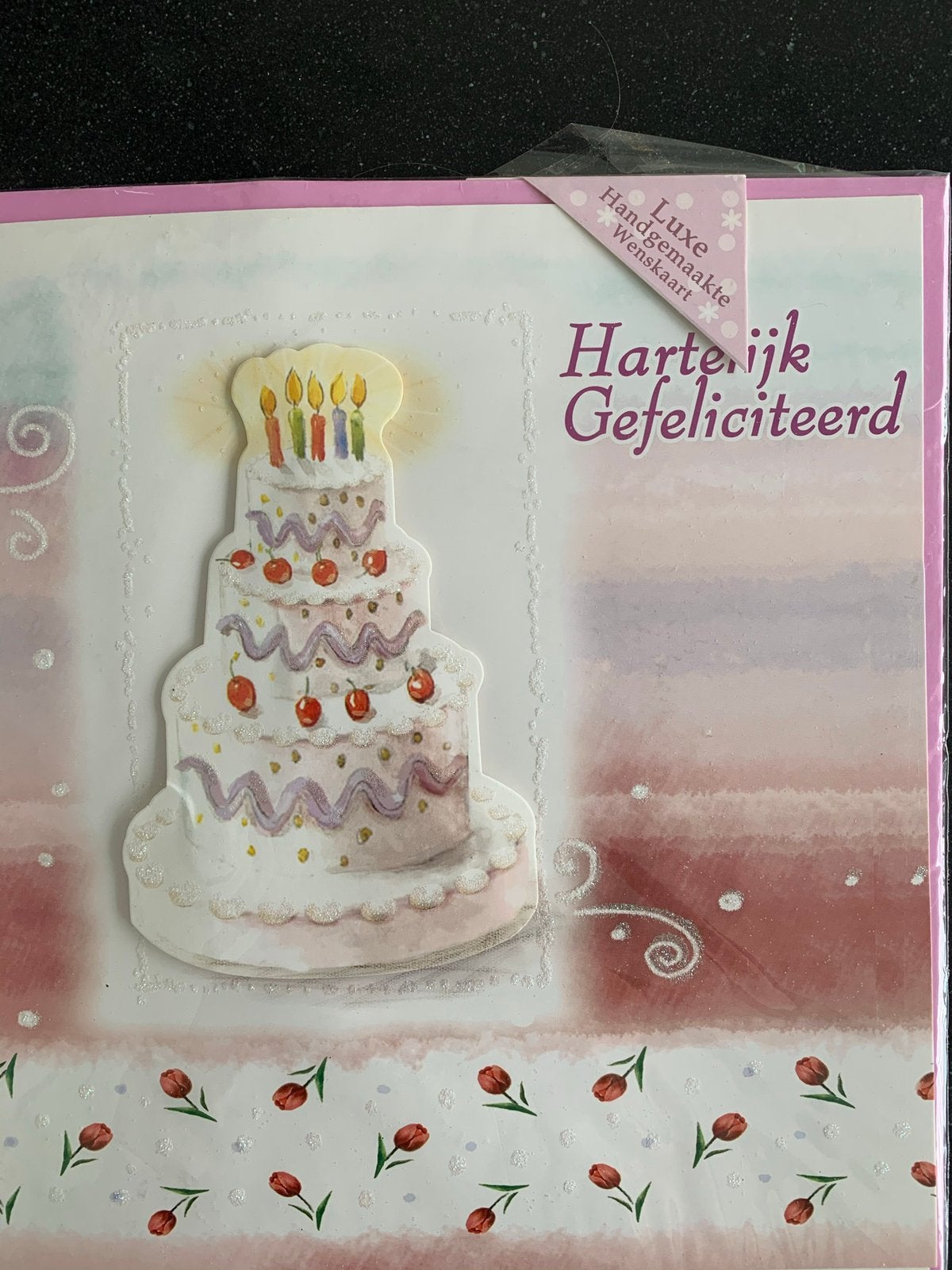3 Nieuwe handgemaakte kaart groot formaat 25 bij 25cm, Hobby en Vrije tijd, Ophalen of Verzenden, Nieuw, Overige thema's, Overige typen