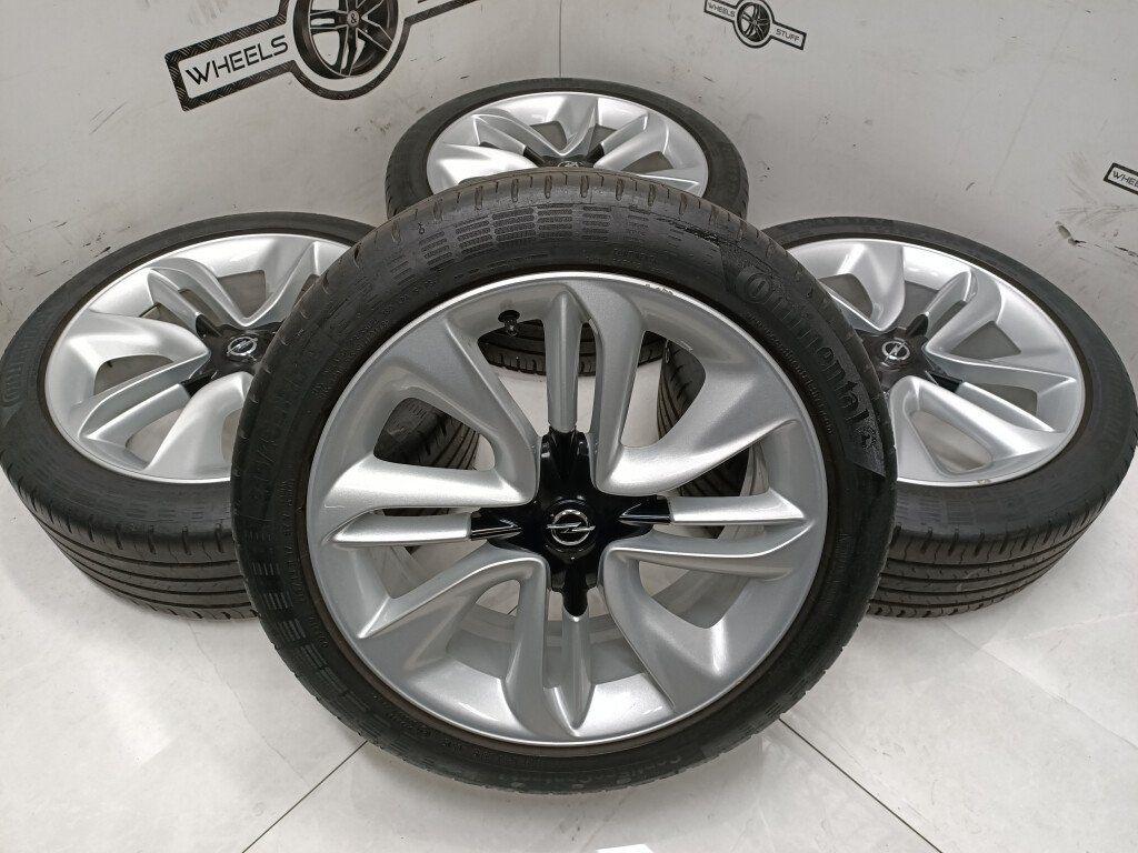 Opel Corsa Adam lichtmetaal velgen 17 inch 4x100, Ophalen, Gebruikt, 17 inch, Banden en Velgen