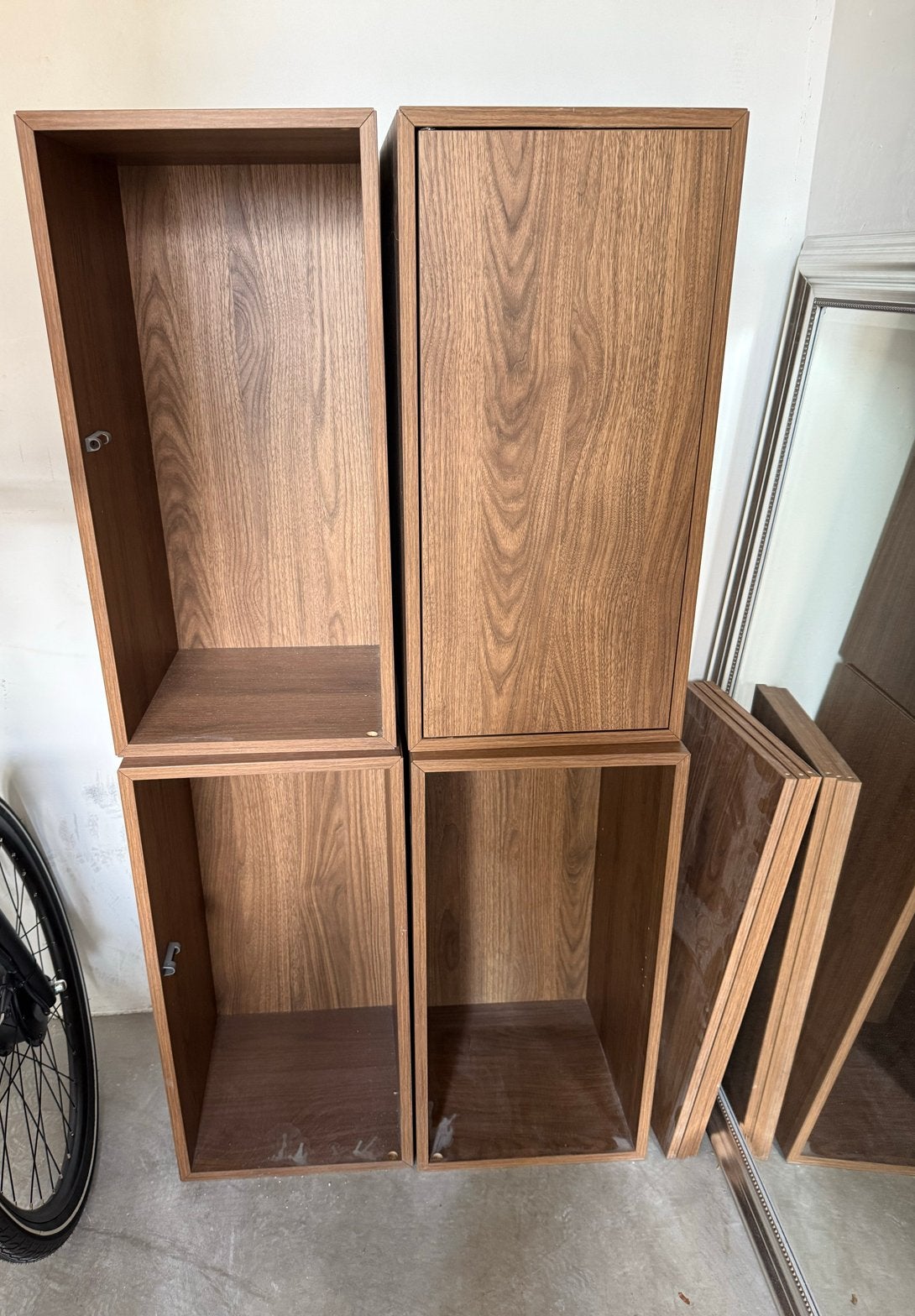 Modulaire kasten/opbergers met deuren - 4 stuks, Ophalen, Minder dan 50 cm, Gebruikt, Minder dan 100 cm