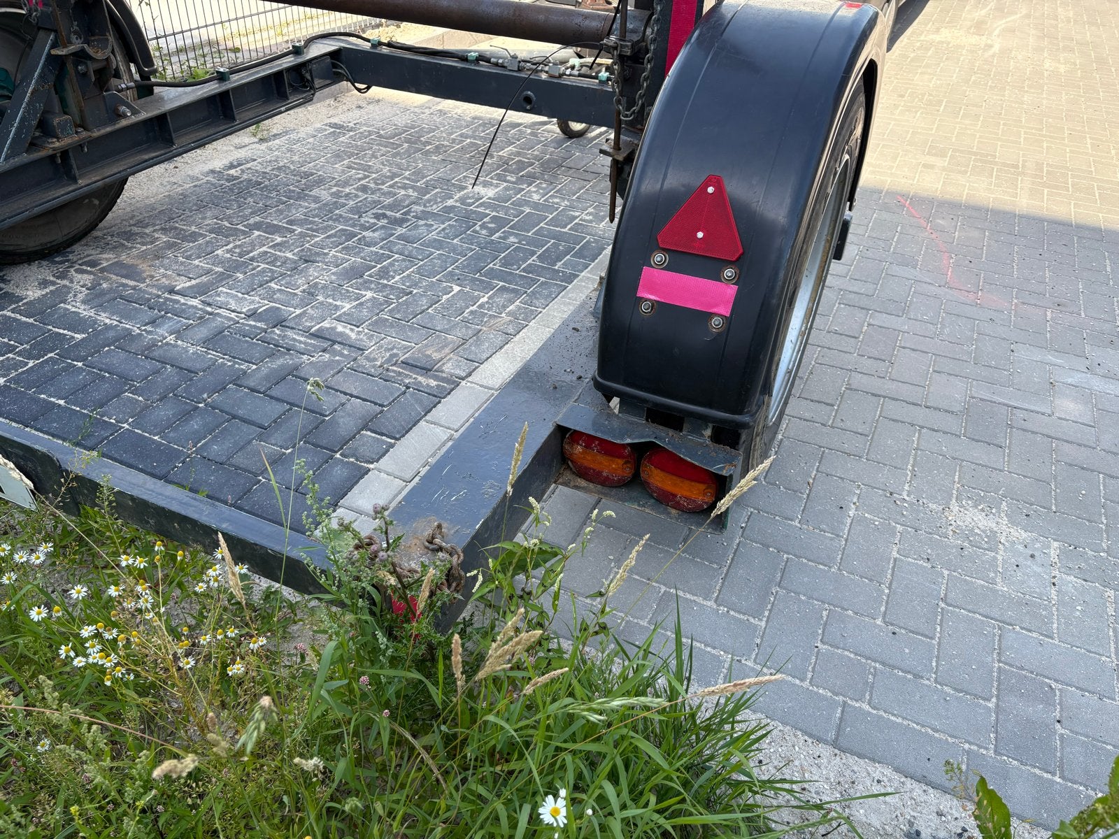 Haspelkar voor grote haspels - 3m, 5 ton as, Ophalen, Gebruikt