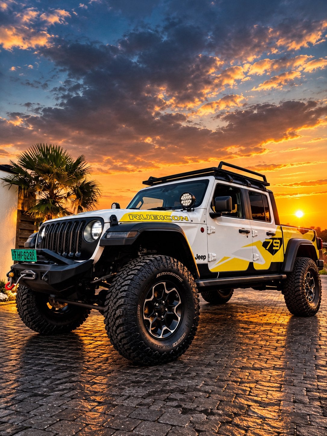 JEEP GLADIATOR 3.6 V6 RUBICON PICK-UP 2021 LPG TRAIL RATED, Auto's, Jeep, Automaat, Dealer onderhouden, Stof, Euro 6