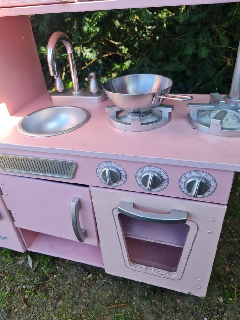 Speelkeuken voor kinderen .KIDKRAFT rosé uitvoering, Ophalen, Zo goed als nieuw, Overige materialen, Speelkeuken