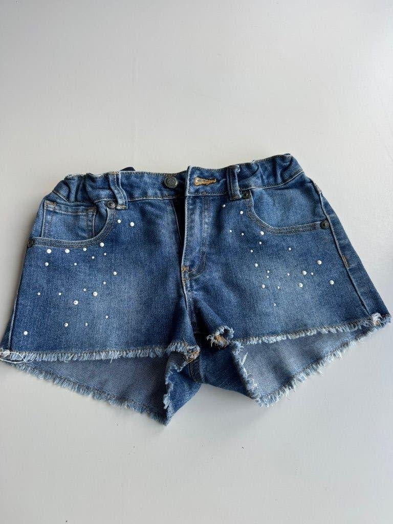 Jeans Short met steentjes Mango maat 152, Kinderen en Baby's, Broek, Meisje, Mango, Ophalen of Verzenden