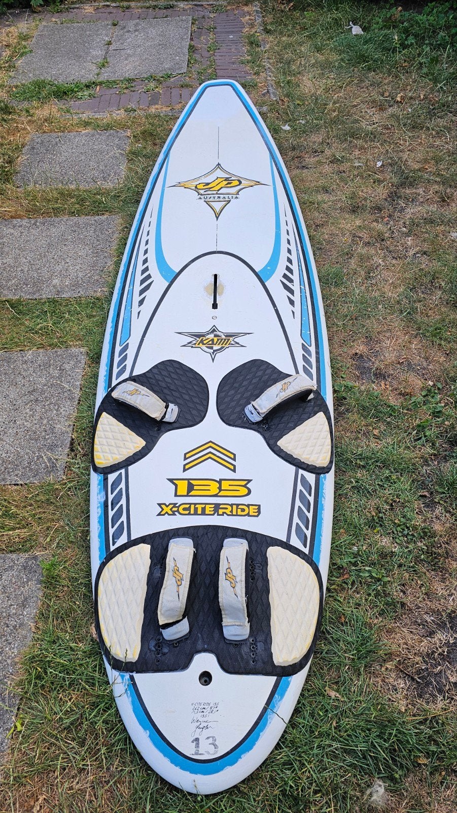 JP Australia X-Cite Ride 135 met hoes en vinnen, Ophalen, Gebruikt, Plank