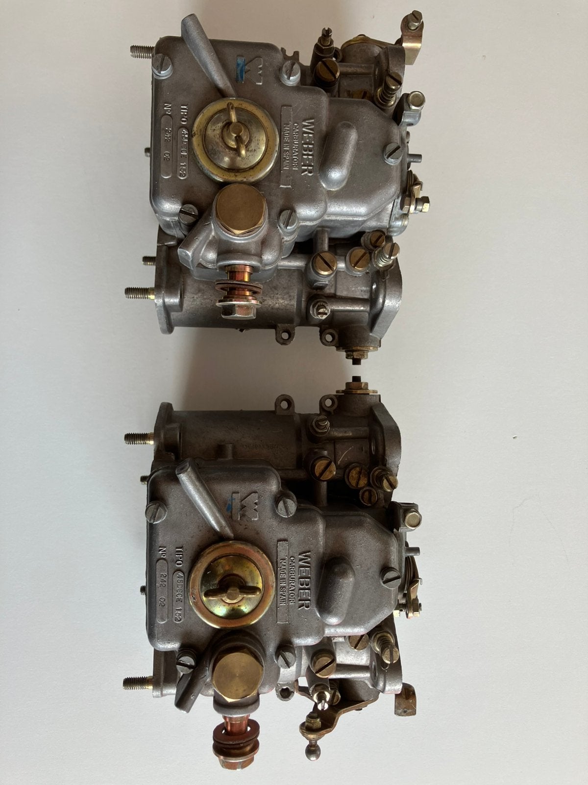 Set originele Weber 45 DCOE 152 carburateurs, Ophalen of Verzenden, Gebruikt