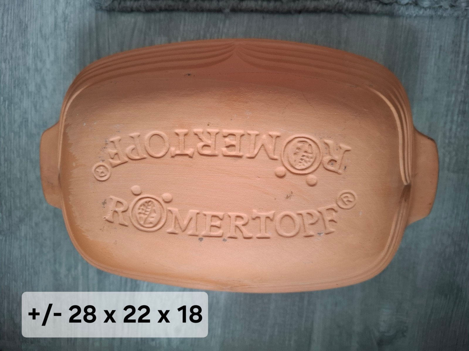 Römertopf Ovenschaal - Klei - 28x22x18 cm, Ophalen, Steen/keramiek, Overige typen, Gebruikt