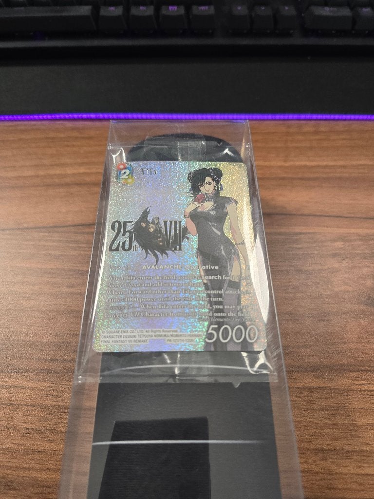 FFTCG 25th Anniversary Promo/Playmat Sealed (Tifa PR-127), Ophalen of Verzenden, Nieuw, Foil
