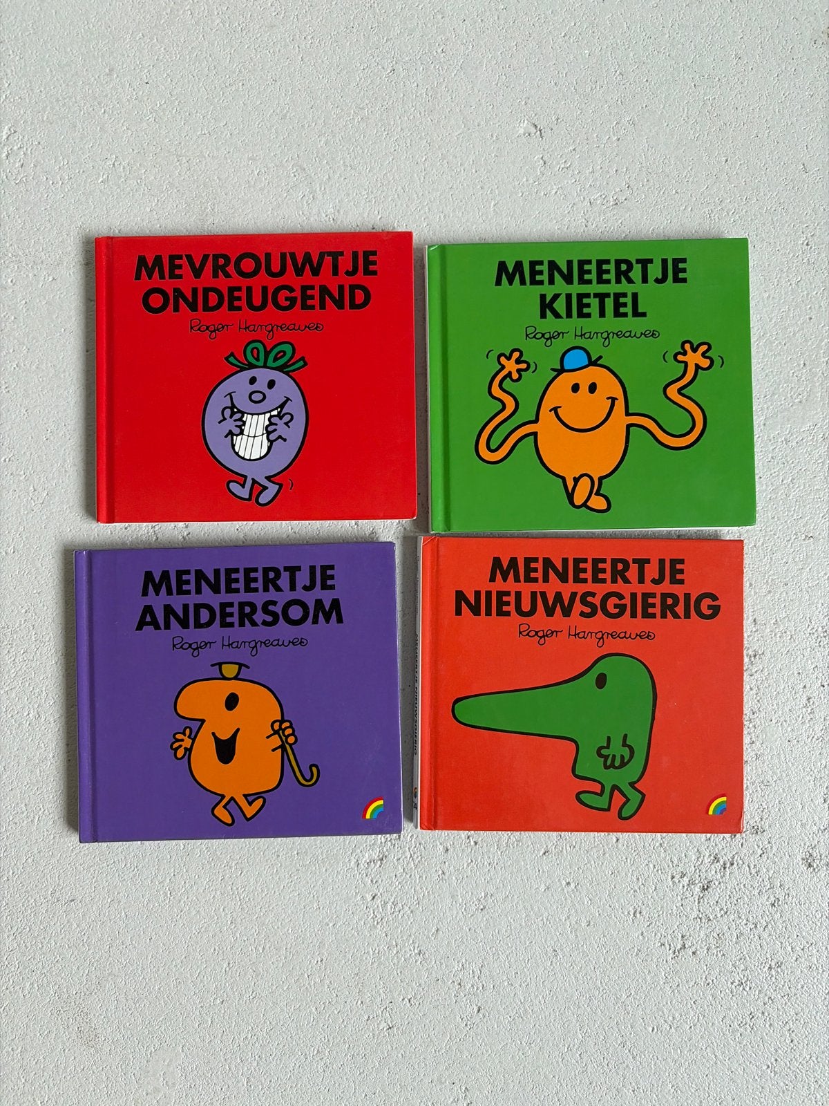 Meneertje & Mevrouwtje Boeken - Roger Hargreaves (4 stuks), Verzenden, Gelezen, Fictie algemeen